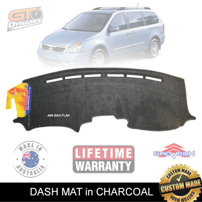 Shevron Dash Mat KIA Grand CARNIVAL VQ ALL Models 8/2006-11/2014 DM1008 Charcoal