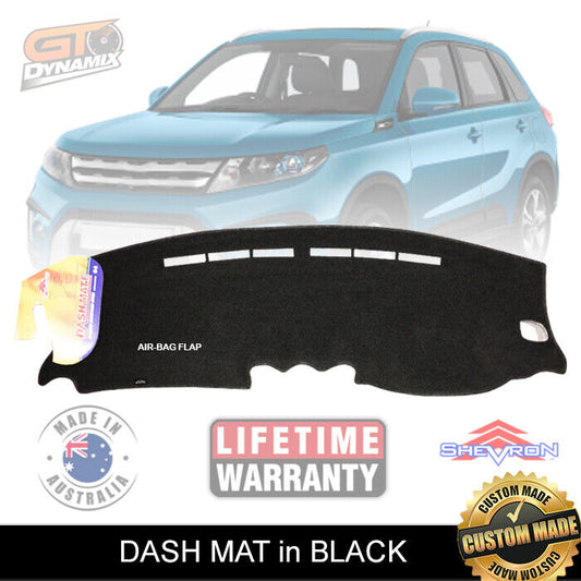 Shevron Dash Mat SUZUKI VITARA All APK416 LY RT-20S / RT-20X 6/2015-2024 DM1411 Black