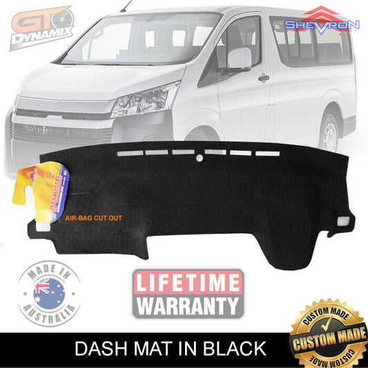 Shevron Dash Mat For Toyota Hiace VAN GDH300R LWB SLWB Sport 5/2019-2024 DM1570 Black