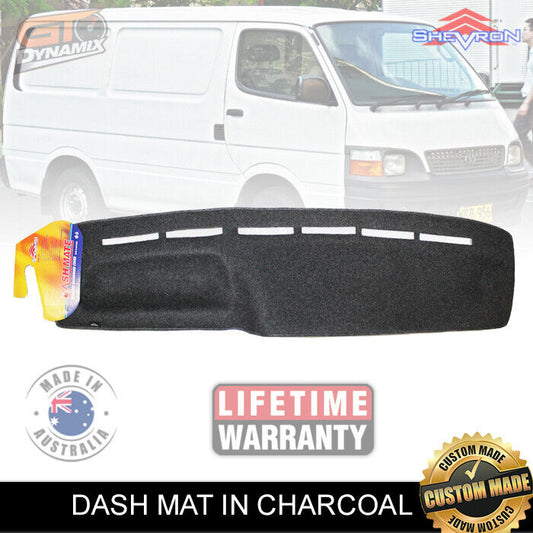 Shevron Dash Mat For Toyota Hiace VAN LH Series 1990-2004 DM134 Charcoal