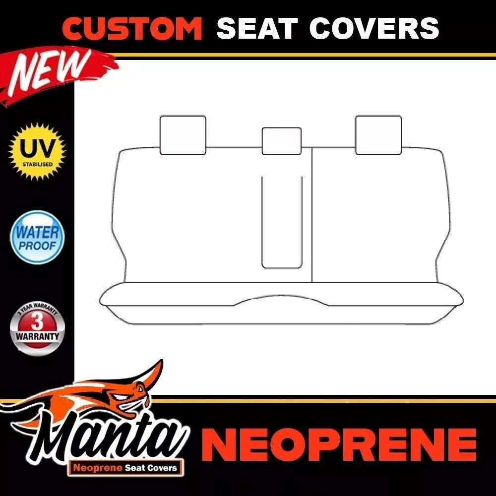 Manta Neoprene Rear Seat Covers For SUBARU IMPREZA G3 G4 GP R HATCH 2007-10/2016