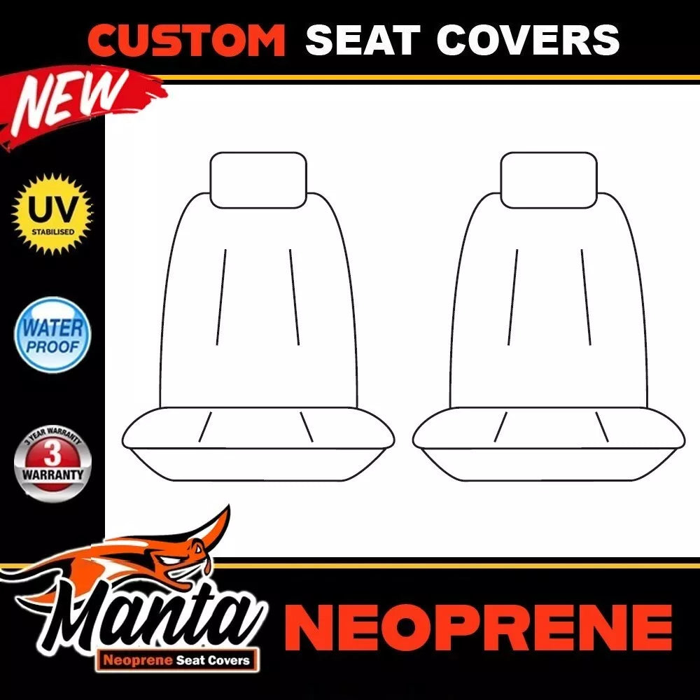 Manta Neoprene Front Seat Covers For SUBARU IMPREZA G5 GK 2.0i 2.0i-L 2016-2023