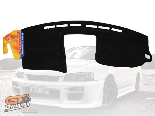 Shevron Dash Mat Nissan Skyline R34 GT GT-20T 1999-2002 DM1342 Black