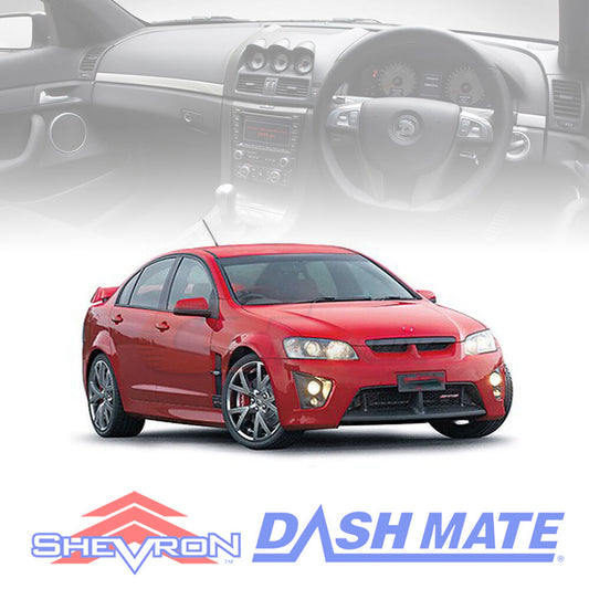 Shevron Dash Mat HSV VE Clubsport GTS Maloo Senator 07/2006-9/2010 + 3 Gauges DM1123 Black