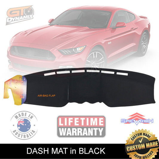 Shevron Dash Mat Ford Mustang FM FN Coupe GT OCT/2015-2024 DM1423 Black