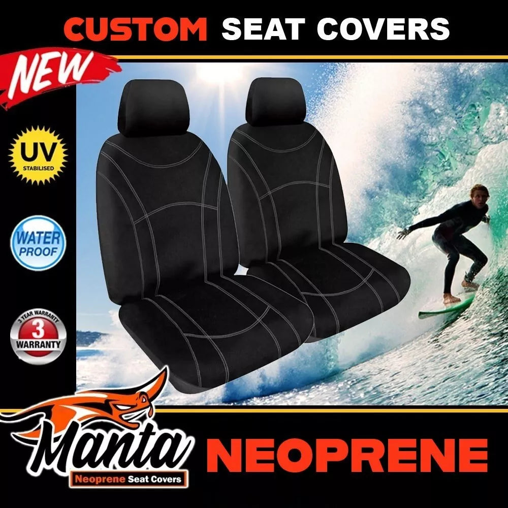 Manta Neoprene Front Seat Covers For SUBARU LIBERTY BR 2.5i GT PREMIUM 2009-2015