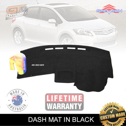 Shevron Dash Mat For Toyota Corolla Hatch ZRE152 4/2007-10/2012 DM1045 Black