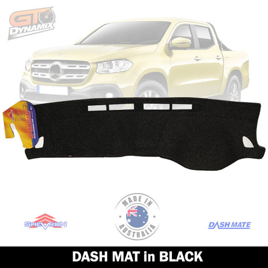 Shevron Dash Mat Mercedes X CLASS Dual Cab Chassis X220 X250 2018-2024 DM1516 Black