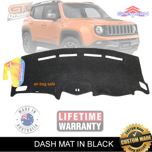 Shevron Dash Mat Jeep Renegade BU ALL MODELS 9/2015-2024 DM1430 Black