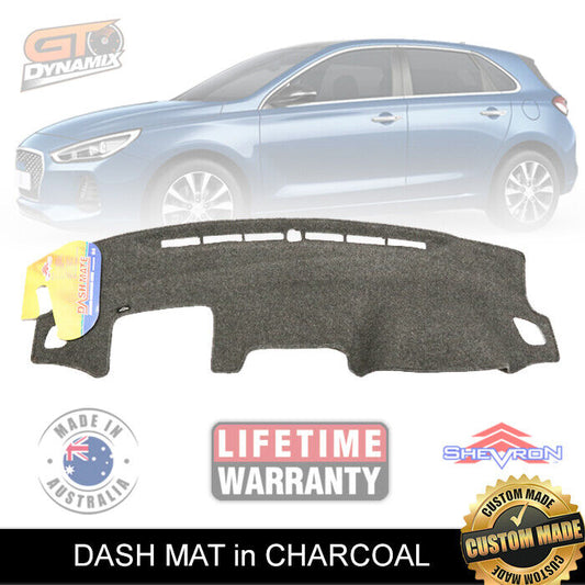 Shevron Dash Mat Hyundai i30 Hatch PD SR Premium Active MY18 3/2017-7/2020 DM1470 Charcoal