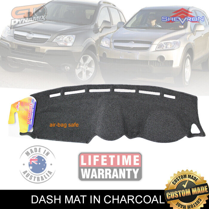 Shevron Dash Mat HOLDEN Captiva 5 CG Series 1&2 NO LID/TRAY 6/2006-2015 DM1027 Charcoal