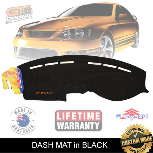 Shevron Dash Mat FORD Falcon BA BF FPV GT GT-20P F6 Gauge MKII 10/2004-4/2008  DM966 Black