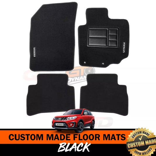 Custom Floor Mats SUZUKI VITARA All APK416 LY RT-S Turbo / RT-X 6/2015-24 Black