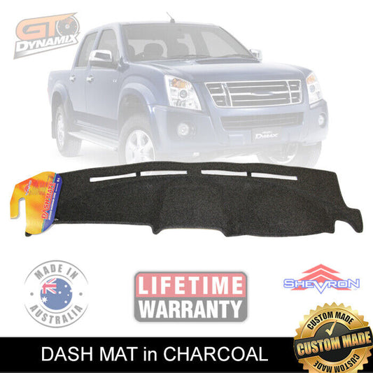 Shevron Dash Mat ISUZU D-Max SX LS LSM LSU 10/2008-5/2012 DMAX DM1106 Charcoal