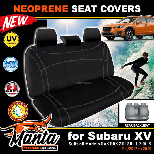 Manta Neoprene Rear Seat Covers For Subaru XV G5X 7/2017-2022