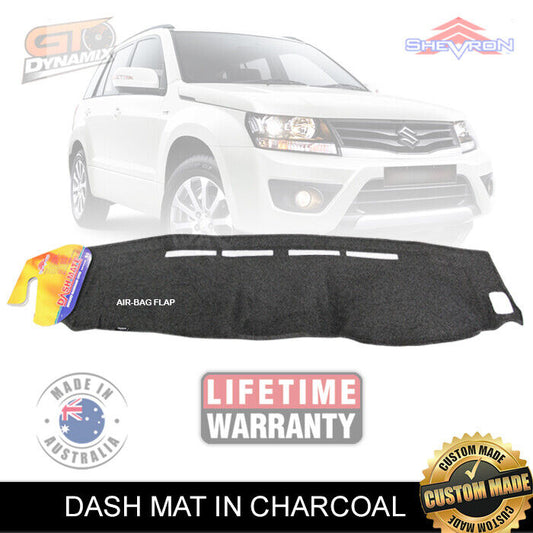 Shevron Dash Mat Suzuki GRAND Vitara Suits ALL Models 9/2008-7/2019 DM1098 Charcoal