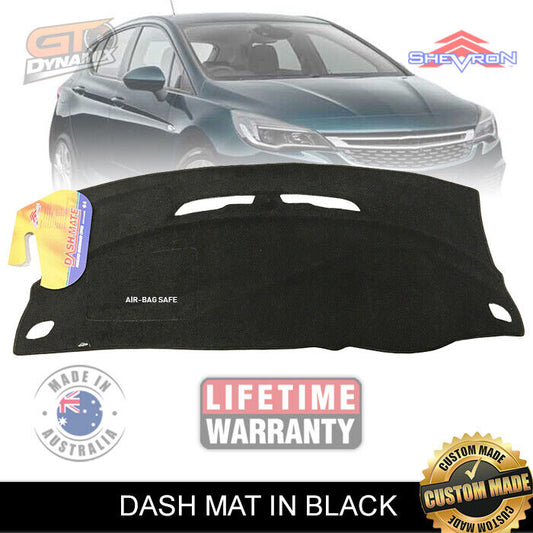 Shevron Dash Mat HOLDEN ASTRA BK R RS RS-20V NO HUD 9/2016-6/2020 DM1455 Black