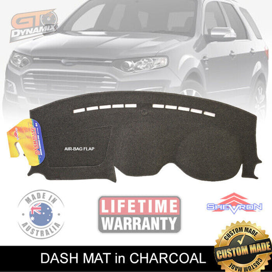 Shevron Dash Mat FORD Territory SZ TS TX Titanium MK2 5/2011-2018 DM1229 Charcoal