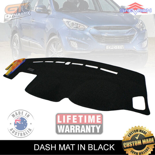 Shevron Dash Mat HYUNDAI iX35  iX-2035 ACTIVE ELITE HIGHLANDER 2010-2015 DM1157 Black