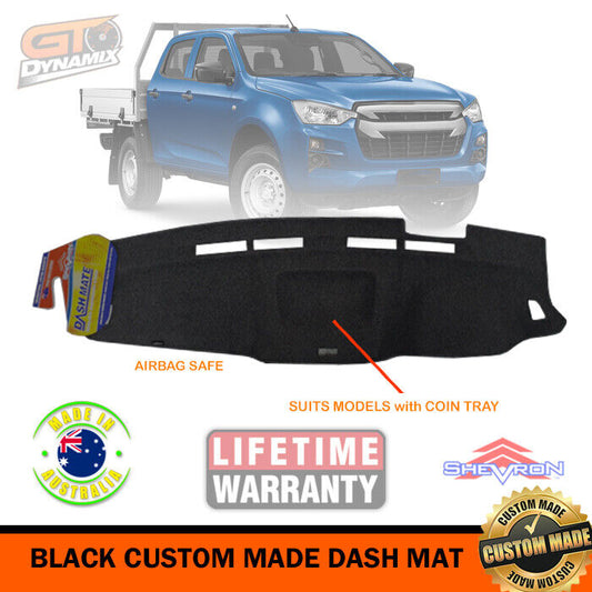 Shevron Dash Mat ISUZU D-MAX + COIN TRAY 7/2020-2024 SX + High Ride DMAX DM1593 Black