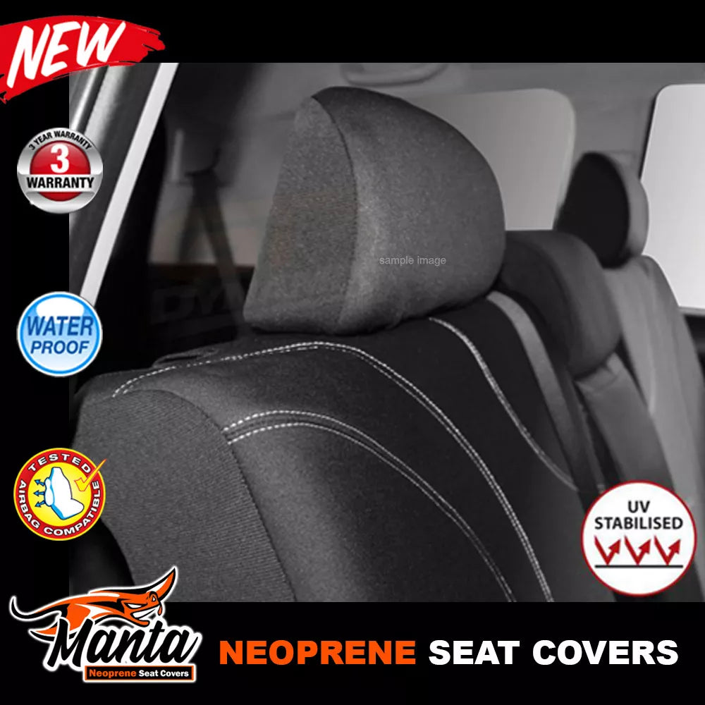 Manta Neoprene Middle Row Seat Covers For LANDCRUISER 100 SERIES GXL RV 1998-2007