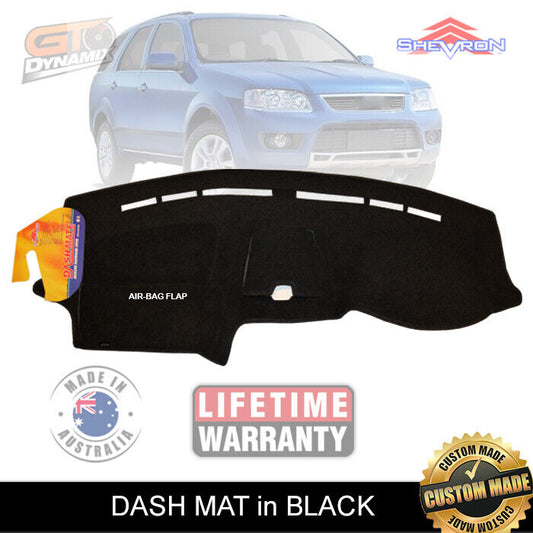 Shevron Dash Mat FORD Territory SY Ghia Turbo SR TS TX MK2 2/2004-2004/2011  DM947 Black