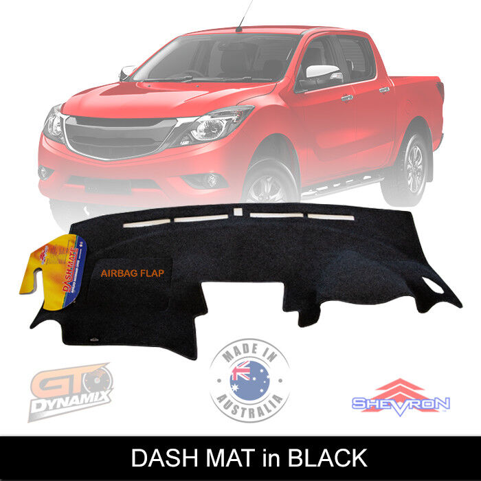 Shevron Dash Mat MAZDA BT50 UP UR GT XT XTR Hi-Rider BT-50 10/2011-6/2020 DM1246 Black