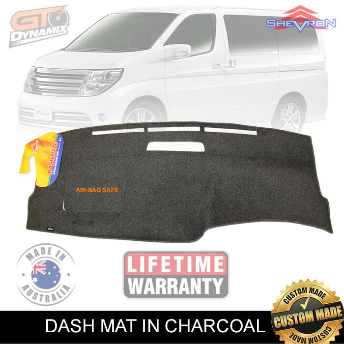 Shevron Dash Mat Nissan Elgrand E51 All Models 6/2002-7/2010 DM1379 Charcoal