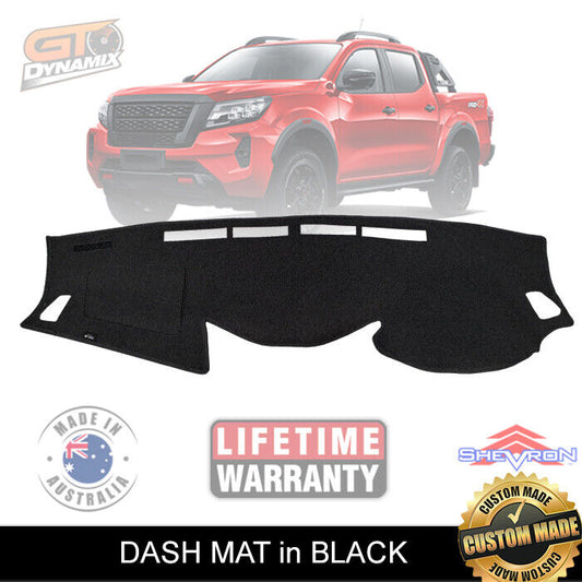 Shevron Dash Mat Nissan Navara D23 NP300 ST-20X ST SL PRO-204X 2/2021-2024 DM1603 Black