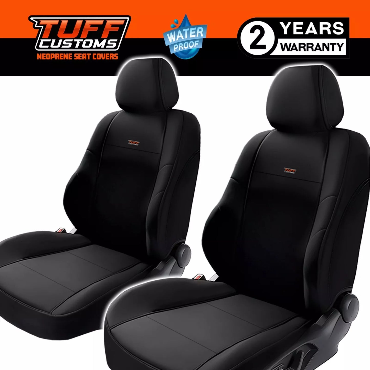 TUFF Customs Neoprene Seat Covers 2 Rows For Mitsubishi ZM Outlander LS Aspire Exceed 8/2021-2024