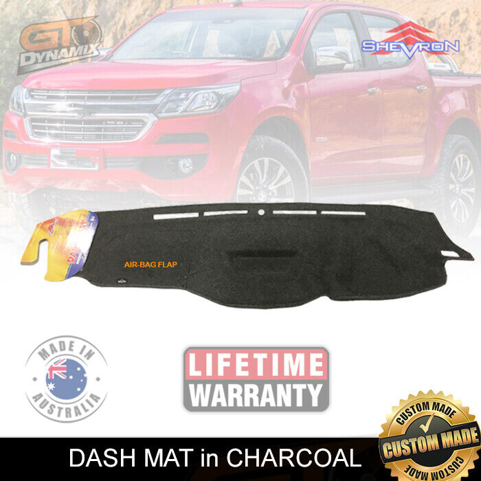 Shevron Dash Mat HOLDEN COLORADO RG MY17 LS-20LT-20LTZ-20Z71 8/2016-6/2020 NO HUD DM1443 Charcoal