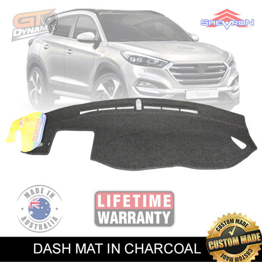 Shevron Dash Mat HYUNDAI Tucson Active X Elite & Highland 08/2015-5/2018 DM1398 Charcoal