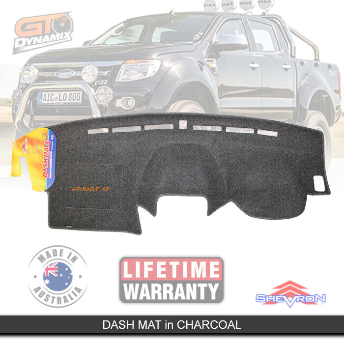 Shevron Dash Mat FORD RANGER PX T6 Wildtrack XLT XL XLS 10/2011-5/2015 DM1244 Charcoal