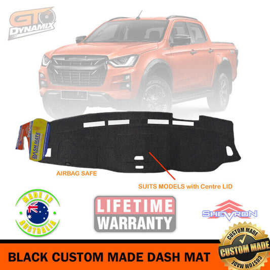 Shevron Dash Mat ISUZU D-MAX + Centre Lid LS-M LS-U MY21 7/2020-2024 DMAX DM1589 Black