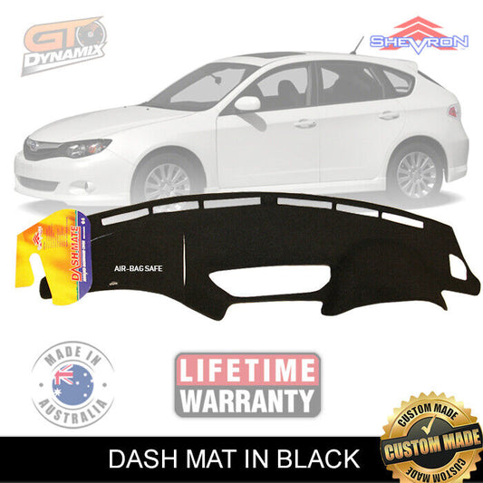 Shevron Dash Mat SUBARU Impreza GE GH GR GV Gen3 9/2007-9/2013 DM1069 Black