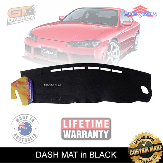 Shevron Dash Mat Nissan S15 200 SX Silvia 1999-8/2002 SPEC R SPEC DM833 Black