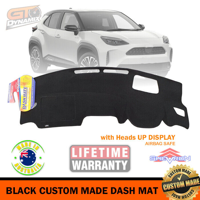 Shevron Dash Mat For Toyota YARIS CROSS Urban with HUD MXPJ10R 5/2020-2024 DM1605D Black