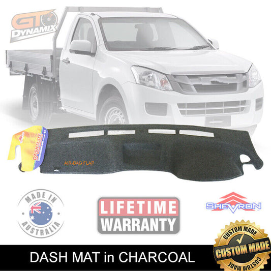 Shevron Dash Mat ISUZU D-MAX ES SX with COIN TRAY 6/2012-2020 DMAX DM1314 Charcoal