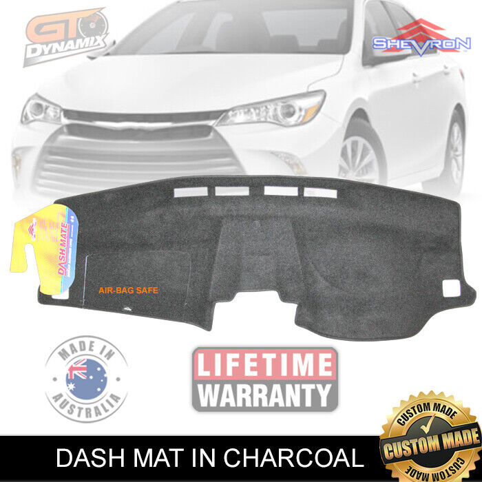 Shevron Dash Mat For Toyota Camry ASV50 + ASV50R Atara Altise 12/2011-10/2017 DM1252 Charcoal