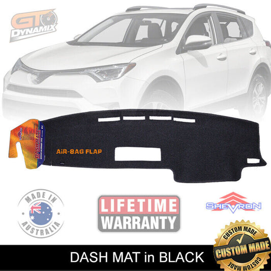 Shevron Dash Mat For Toyota RAV 4 40 SERIES 2013-2019 GXL GX Cruiser DM1300 Black