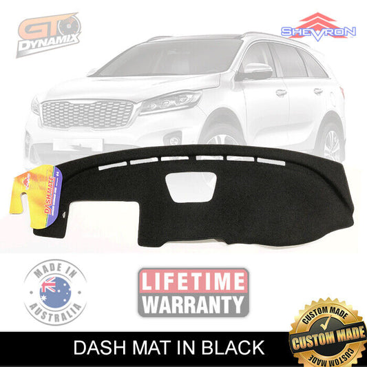 Shevron Dash Mat Kia Sorento UM MY18 Si Sport SLi GT-20Line 11/2017-3/2020 DM1504 Black