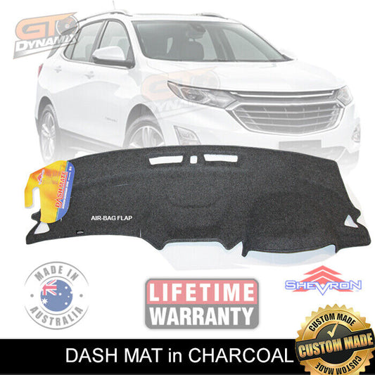 Shevron Dash Mat HOLDEN EQUINOX NO HUD LS LS+ LT LTZ LTZ-20V 10/2017-6/2020 DM1499 Charcoal