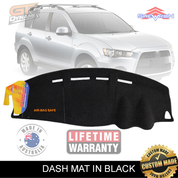 Shevron Dash Mat Mitsubishi OUTLANDER ZH LS VR OCT/2009-20DEC/2011 DM1146 Black