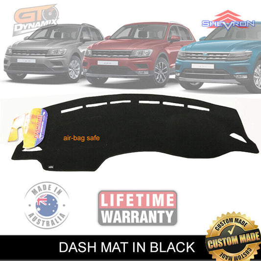 Shevron Dash Mat Volkswagen Tiguan 5N Trendline HIGHLINE 5/2016-2024 DM1445 Black