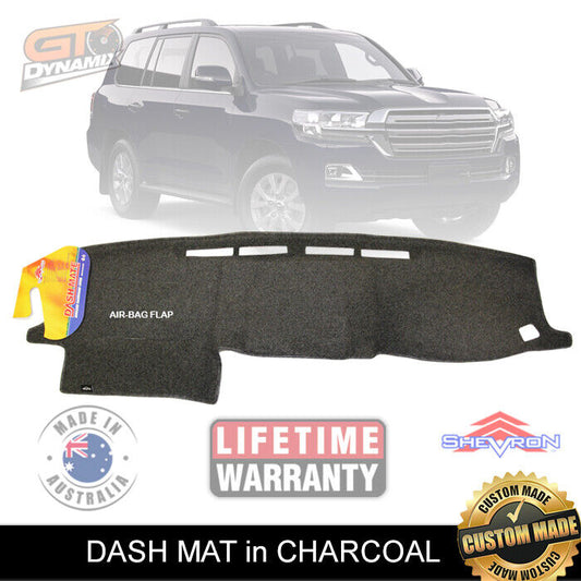 Shevron Dash Mat For Toyota Landcruiser 200 Series FACELIFT  Sahara 09/2015-2021 DM1421 Charcoal