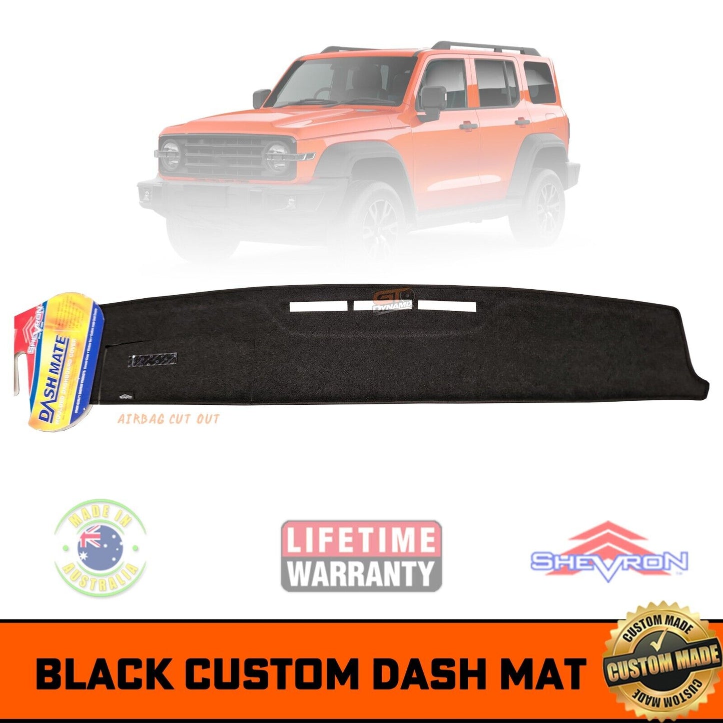 Shevron Dash Mat GWM Tank 300 LUX Ultra Hybrid 10/2022-2025 DM1690 Black