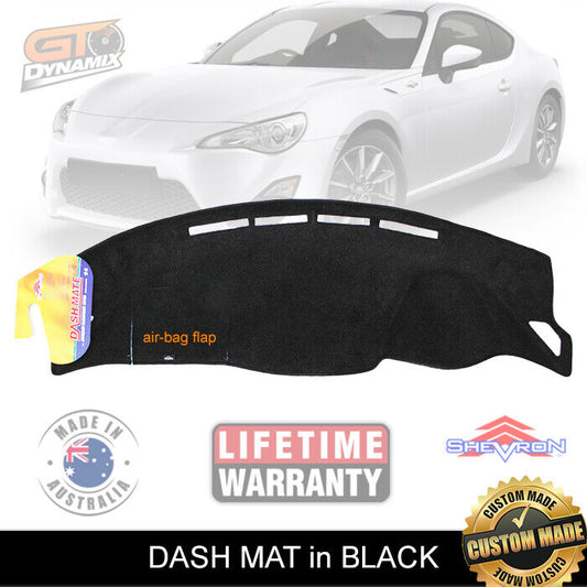 Shevron Dash Mat For Toyota 86 GT All Models 7/2012-9/2021 DM1272 Black