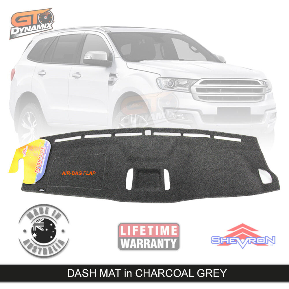 Shevron Dash Mat FORD EVEREST UA AMBIENTE with COIN TRAY 6/2015-2019 DM1405 Charcoal