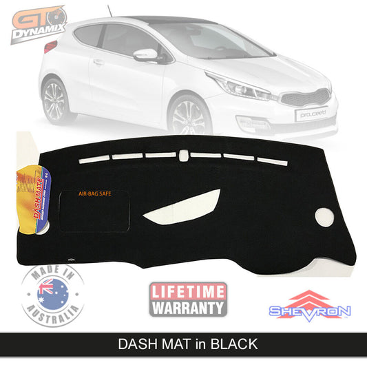 Shevron Dash Mat KIA Pro-ceed JD GT GT-Tech ProCeed 2014-4/2018 DM1359 Black