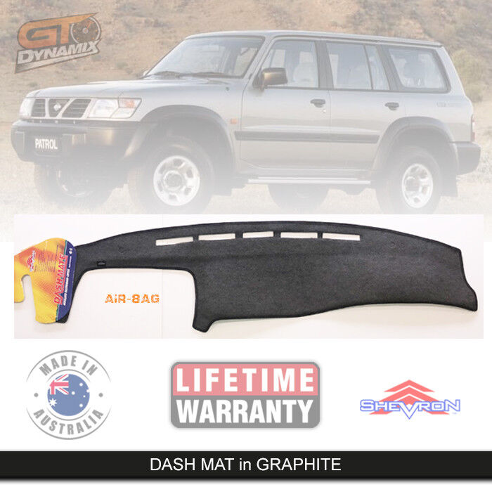 Shevron Dash Mat Nissan Patrol GU Y61 DX 11/1997-20Aug/2004 DM738B Graphite